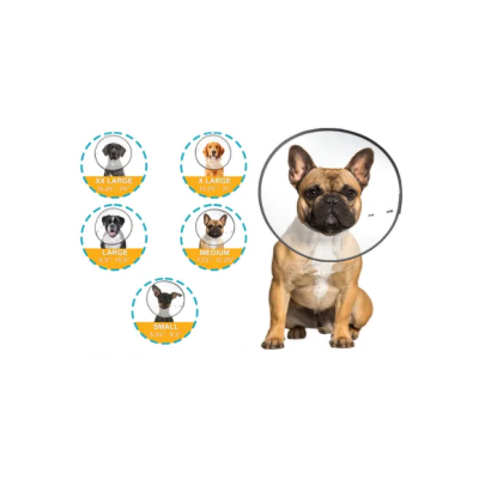 E-collar Clear Medium 5960 Cs Tech 12/cs