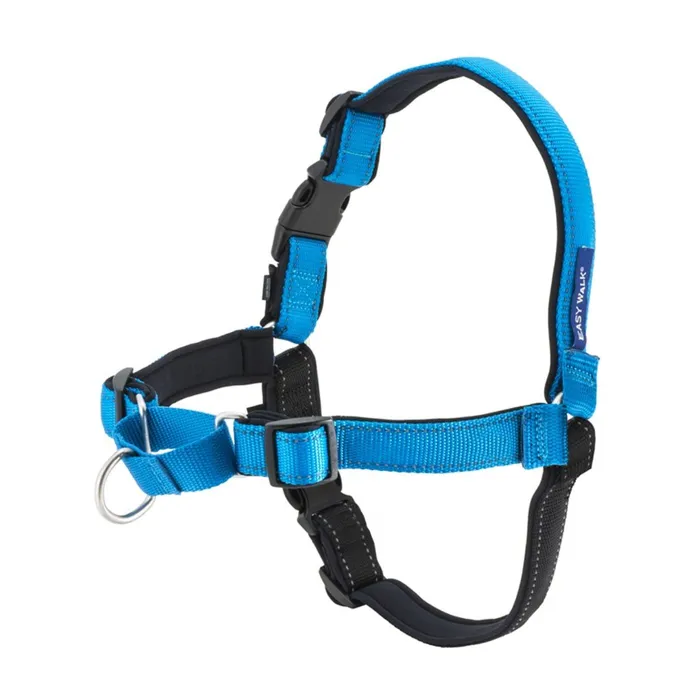 Deluxe Easy Walk No Pull Harness Small Ocean Blue