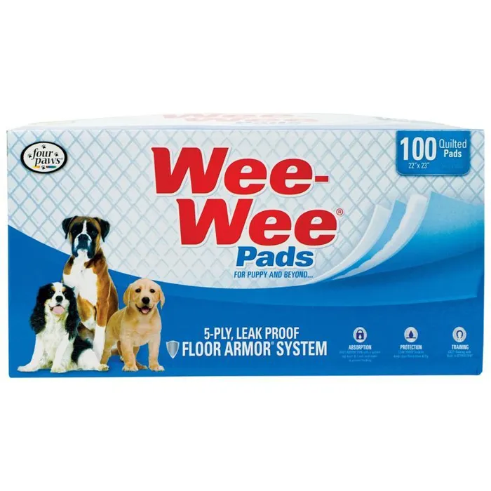 Wee Wee Pads 100 Pack Box