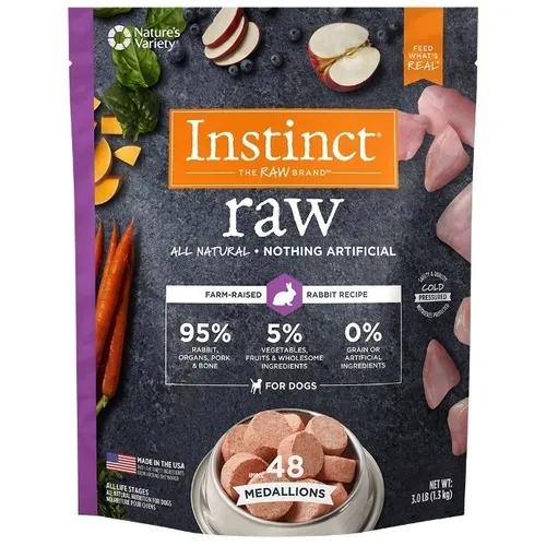 Nature's Variety Raw Frozen Rabbit Medallion 3 Lb