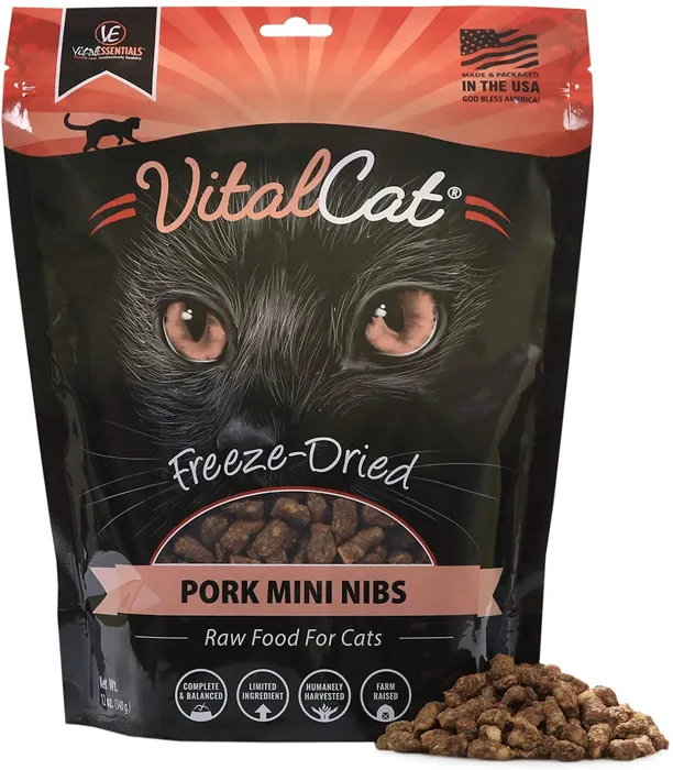 Vital Essentials Cat Fd Pork Mini Nibs 12 Oz
