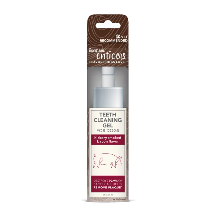 Tropiclean Enticers Dental Gel Bacon 2oz