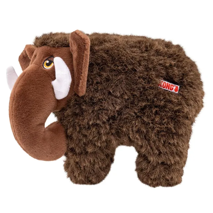 KONG Toughz Mammoth brown medium plush dog toy side view