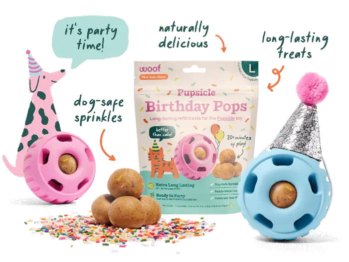 Woof Pupsicle Birthday Pops Large 8oz