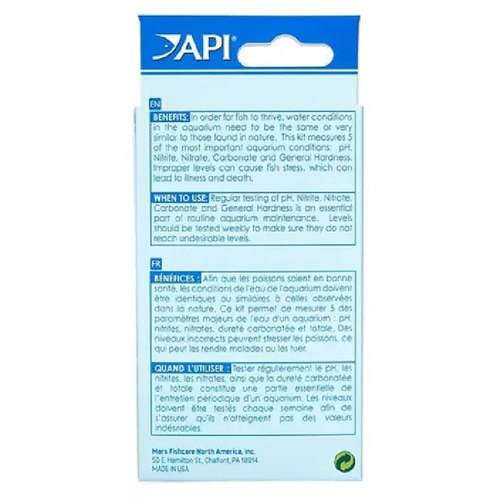 Api 5 In 1 Aquarium Test Strips 25 Ct
