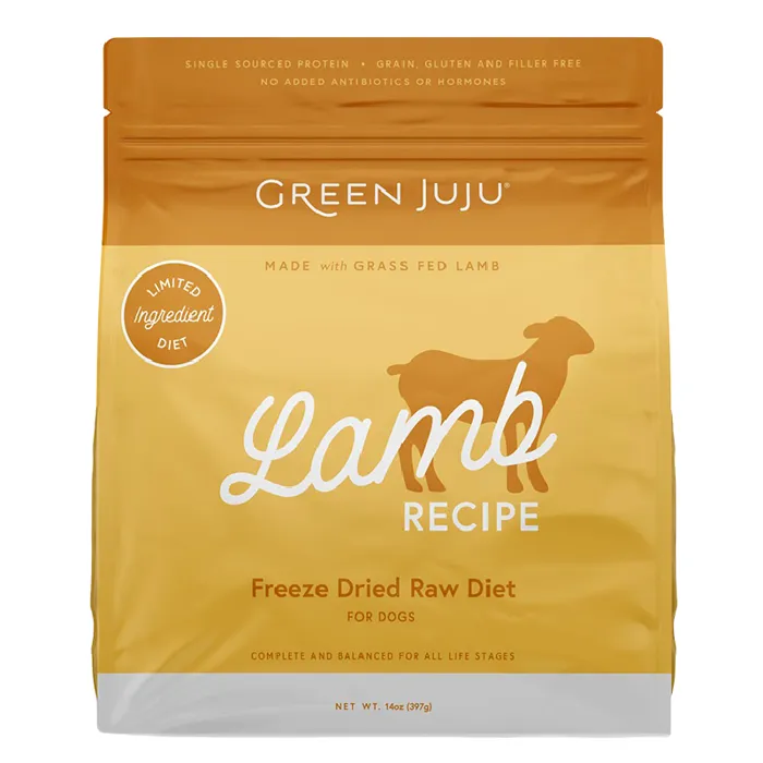 Green Juju Dog Limited Ingredient Diet Lamb Fd 14oz 4=cs
