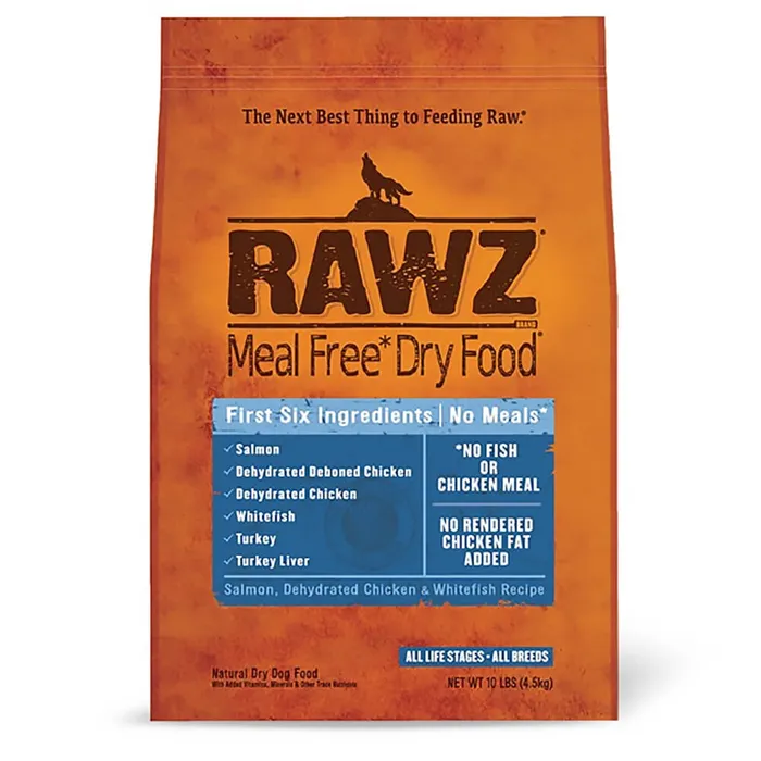 Rawz Meal Free Salmon/chicken/whitefish Dog 10 Lbs