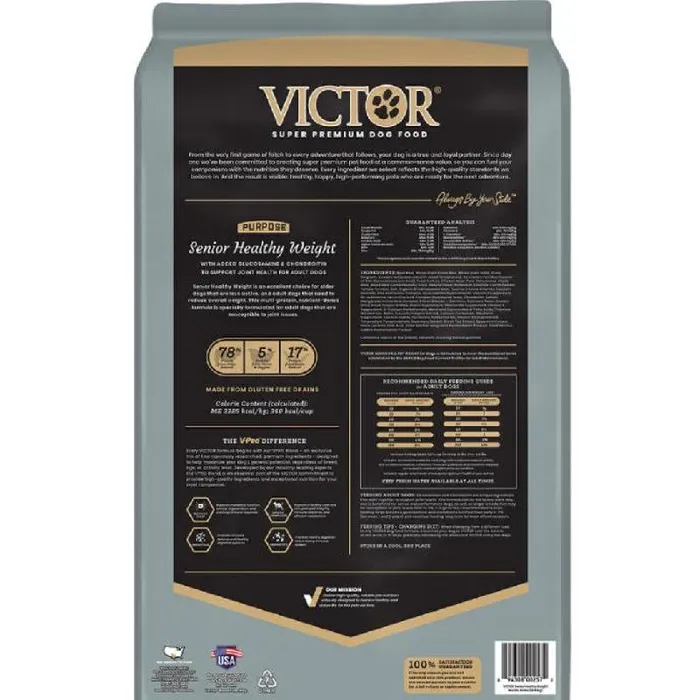 Victor Healthy Weight Senior Dry Dog Food 40#