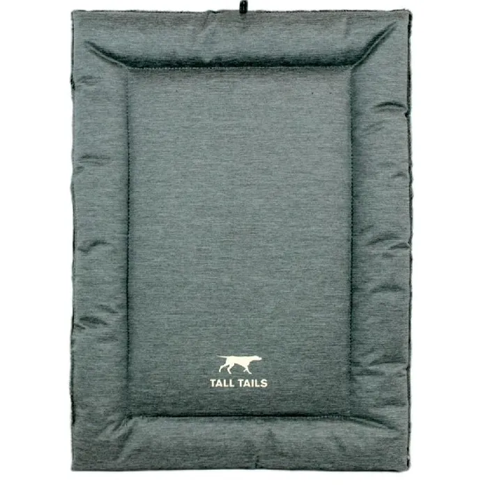 Tall Tails Crate Pad W Bungee Balls Gray Lrg 42x28