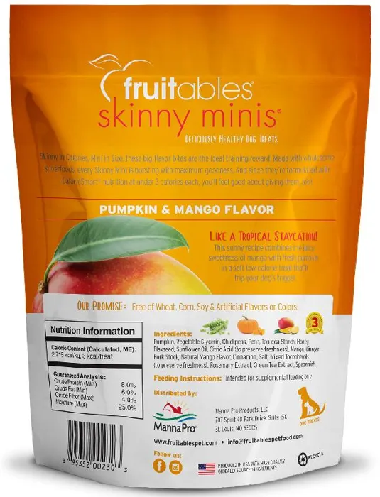 Fruitables Skinny Mini Pumpkin/Mango Treat 5 oz