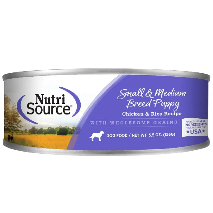 Nutrisource Pup Chkn Rice Small/med Breed Can 5.5z
