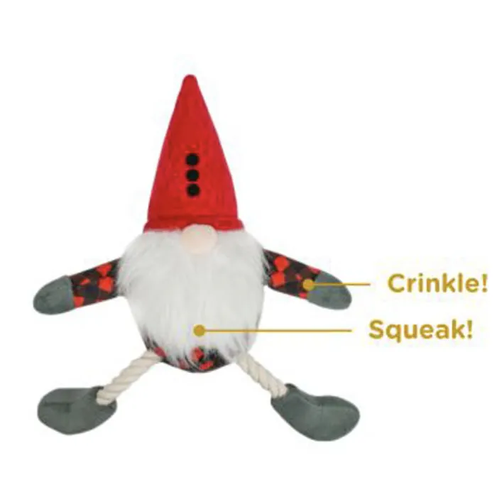 Tall Tails Holiday Gnome Rope Toy