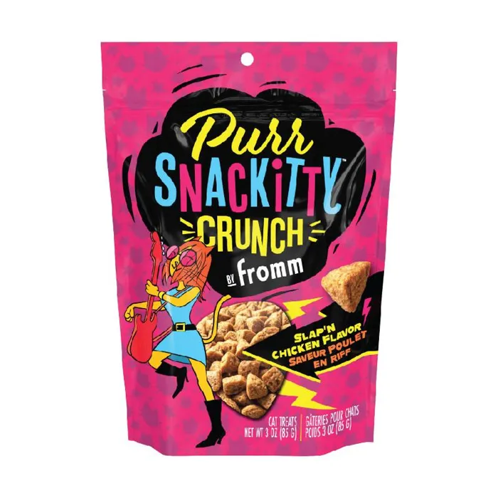 Fromm PurrSnackitty Crunch Slap’n Chicken 3 oz pouch front