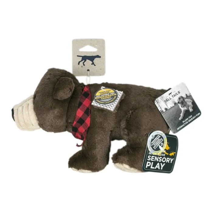 Tall Tails Dog Toy Plush Crunch Bear 11"