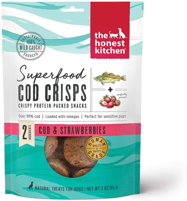 Honest Kitchen Cod Crisps w/Strawberry 3oz