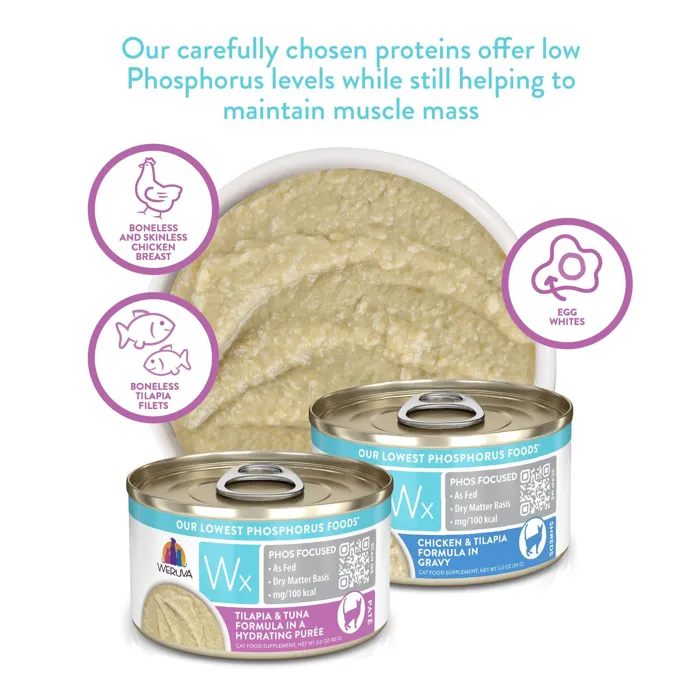 Weruva Cat WX Tilapia & Tuna Puree 3oz.