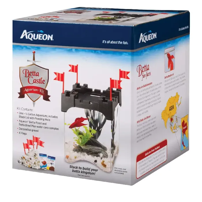 Aqueon Betta Castle Kit .5g Black