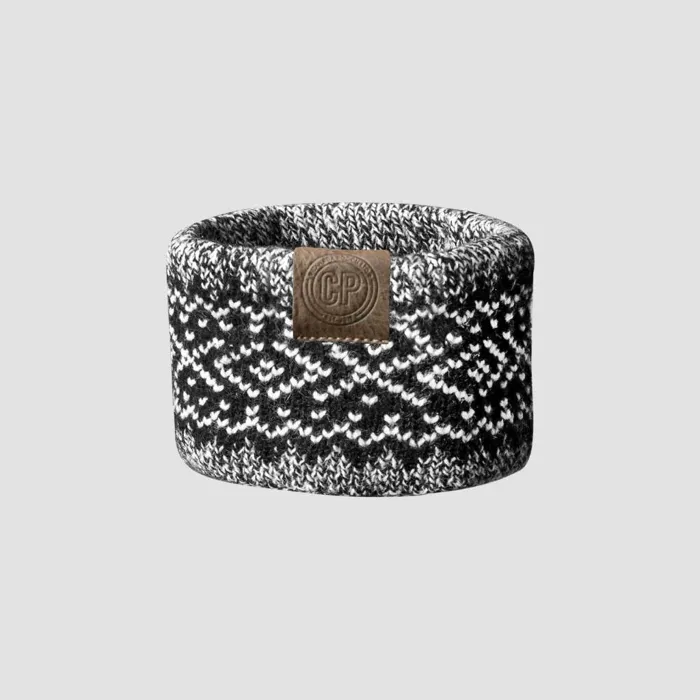Cowl Scarf In Black Pepper Medium