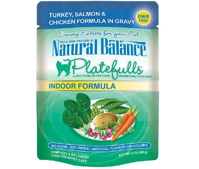 Natural Balance Cat Turk/Salm/Chick 3oz Pouch