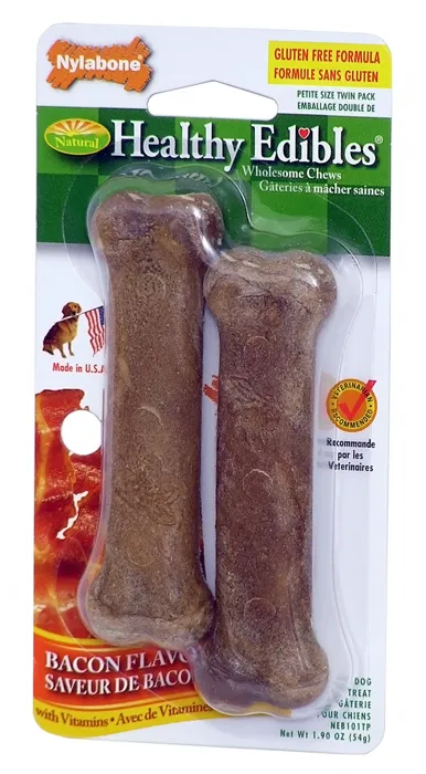 Edibles Bacon Ed Bone Dog Trt Petite 2-pack