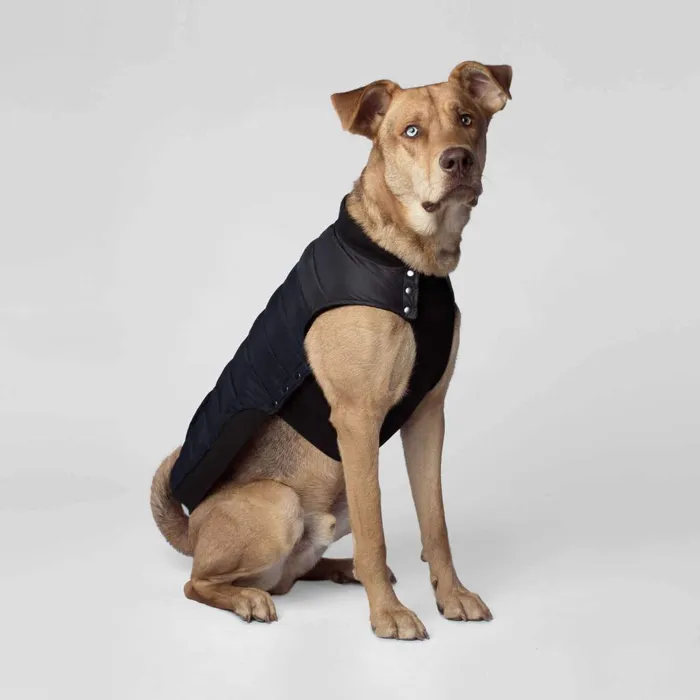 Summit Stretch Puffer Vest In Navy 20"