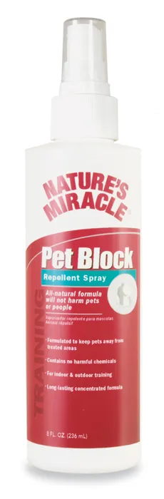 Nature's Miracle Pet Block Repellent Spray 8 Oz