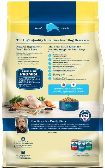 Blue Buffalo Life Protection Formula Healthy Weight Chicken & Brown Rice Adult Dog Food 30-lb