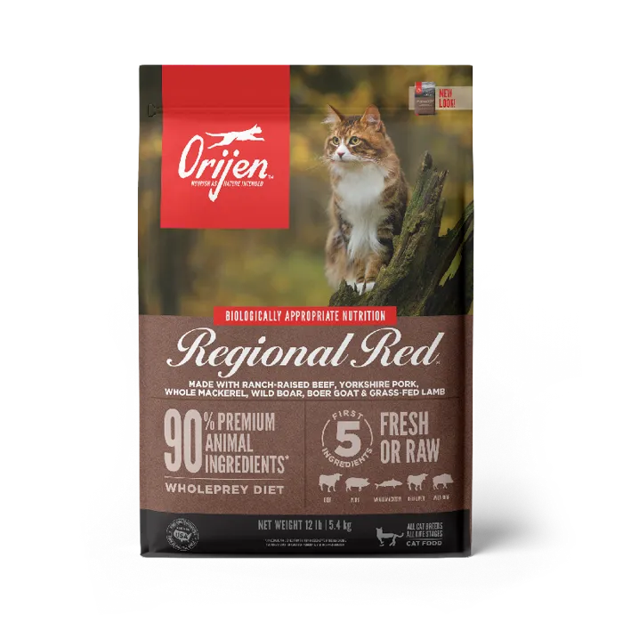 Dry Cat Food, Regional Red, Grain Free 12-lb