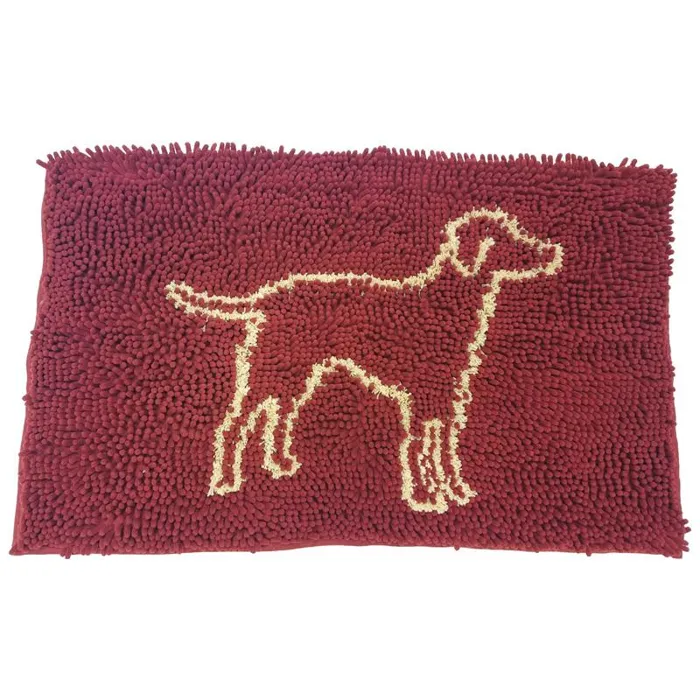 Clean Paws Microfiber Mat Burgandy 31 X 20 Inch